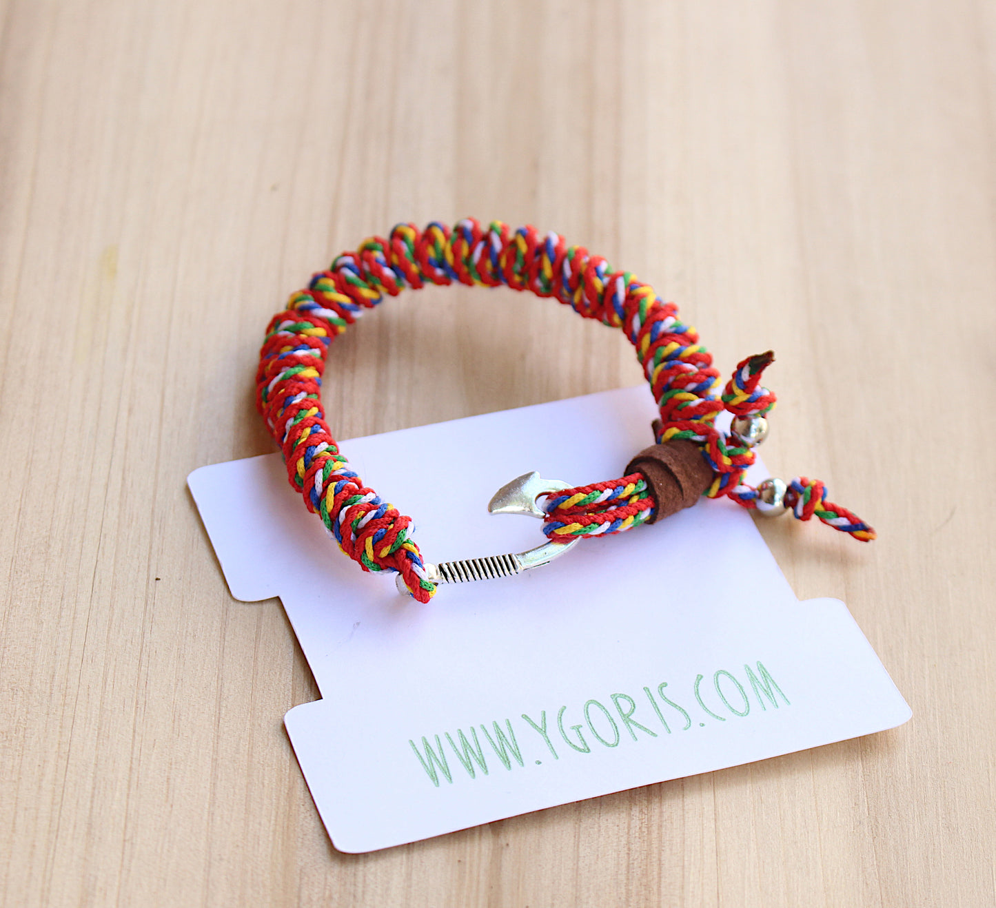 Multicolor snake knot bracelet