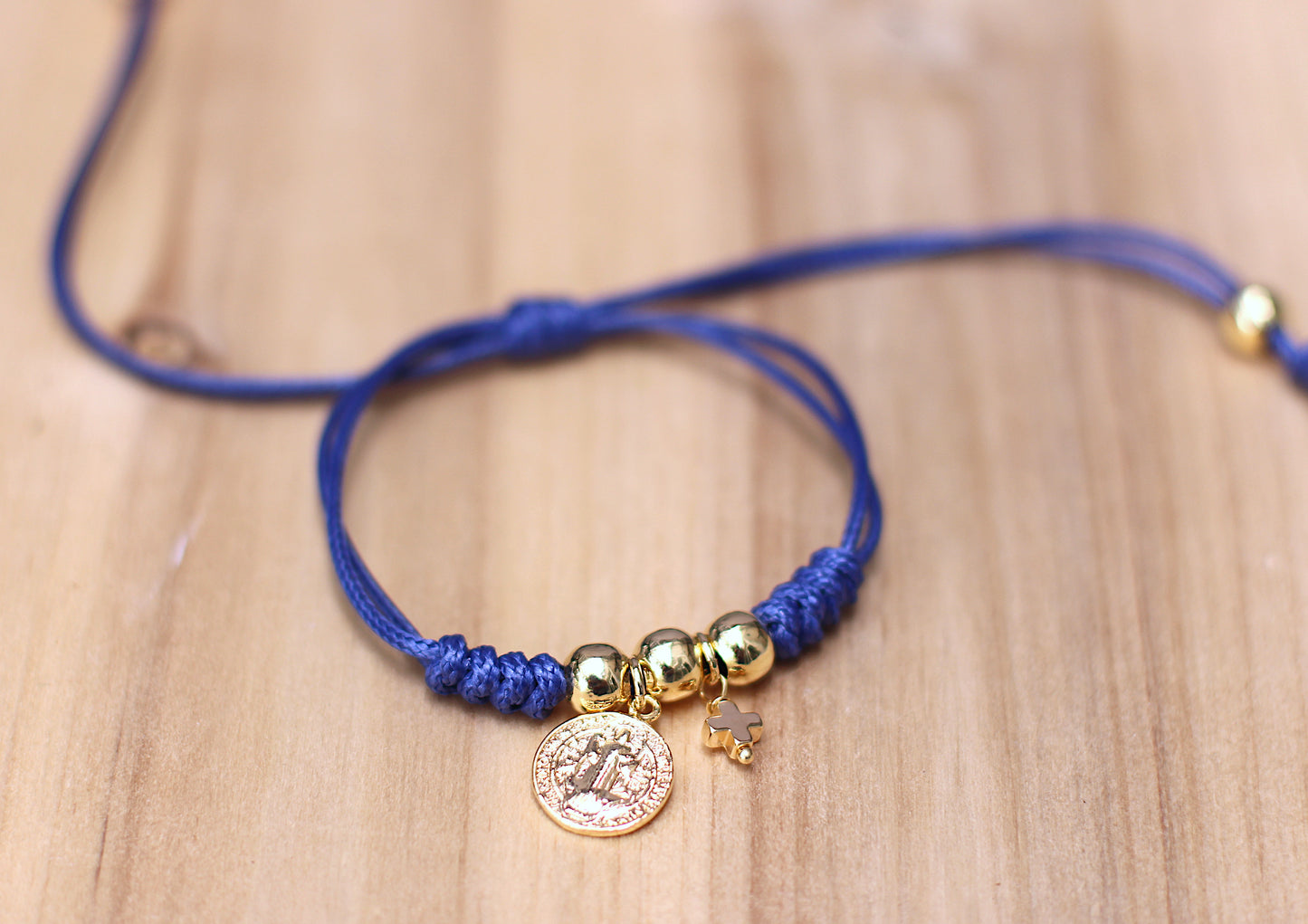 Blue Saint Benedict and Cross