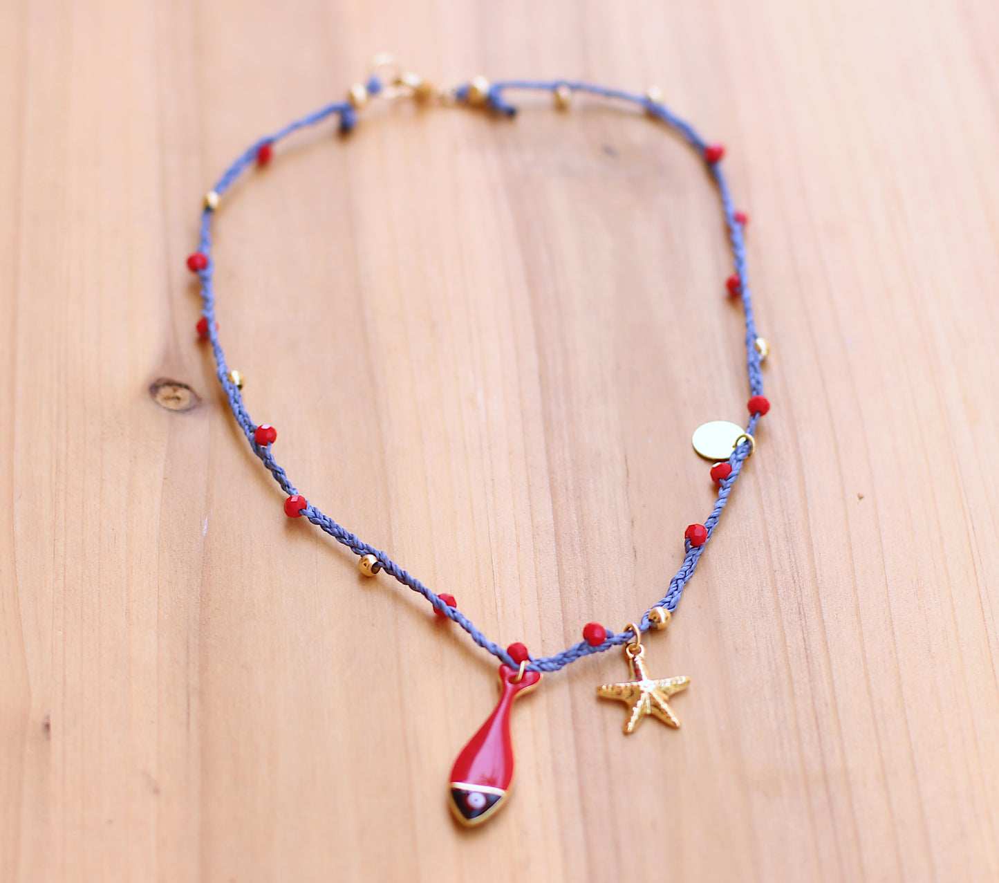 Red fish necklace