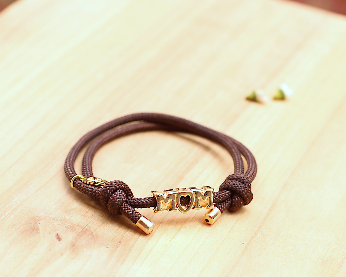 Sliding knot brown bracelets