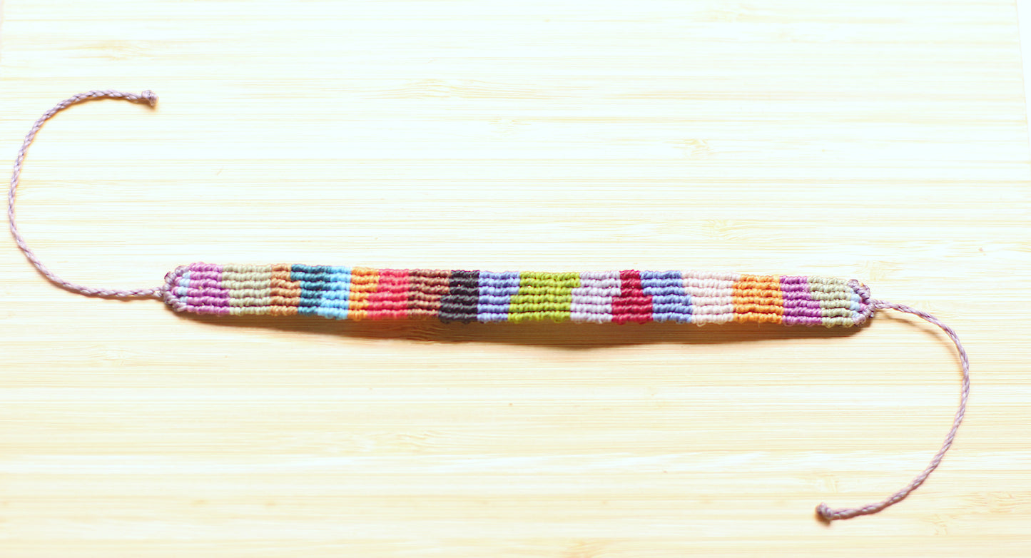 Multicolor male bracelet
