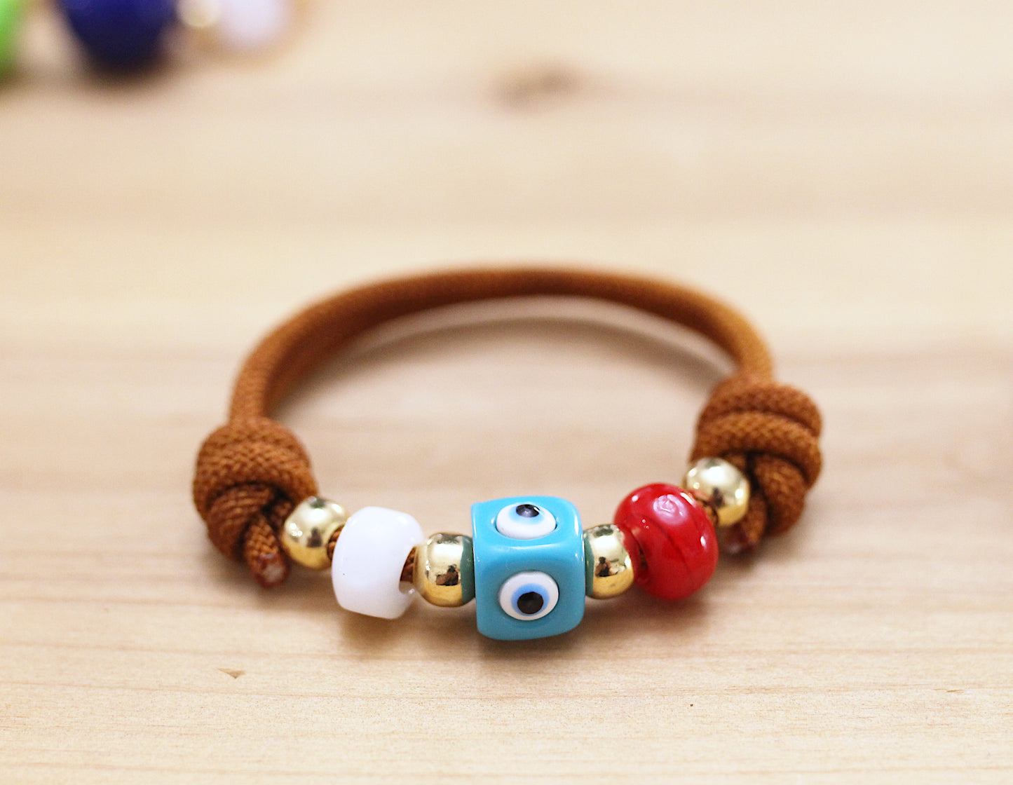 Adjustable mustard bracelet