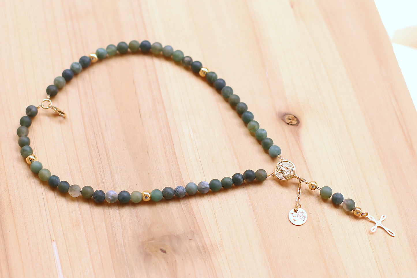 Green Jade Rosary bracelet