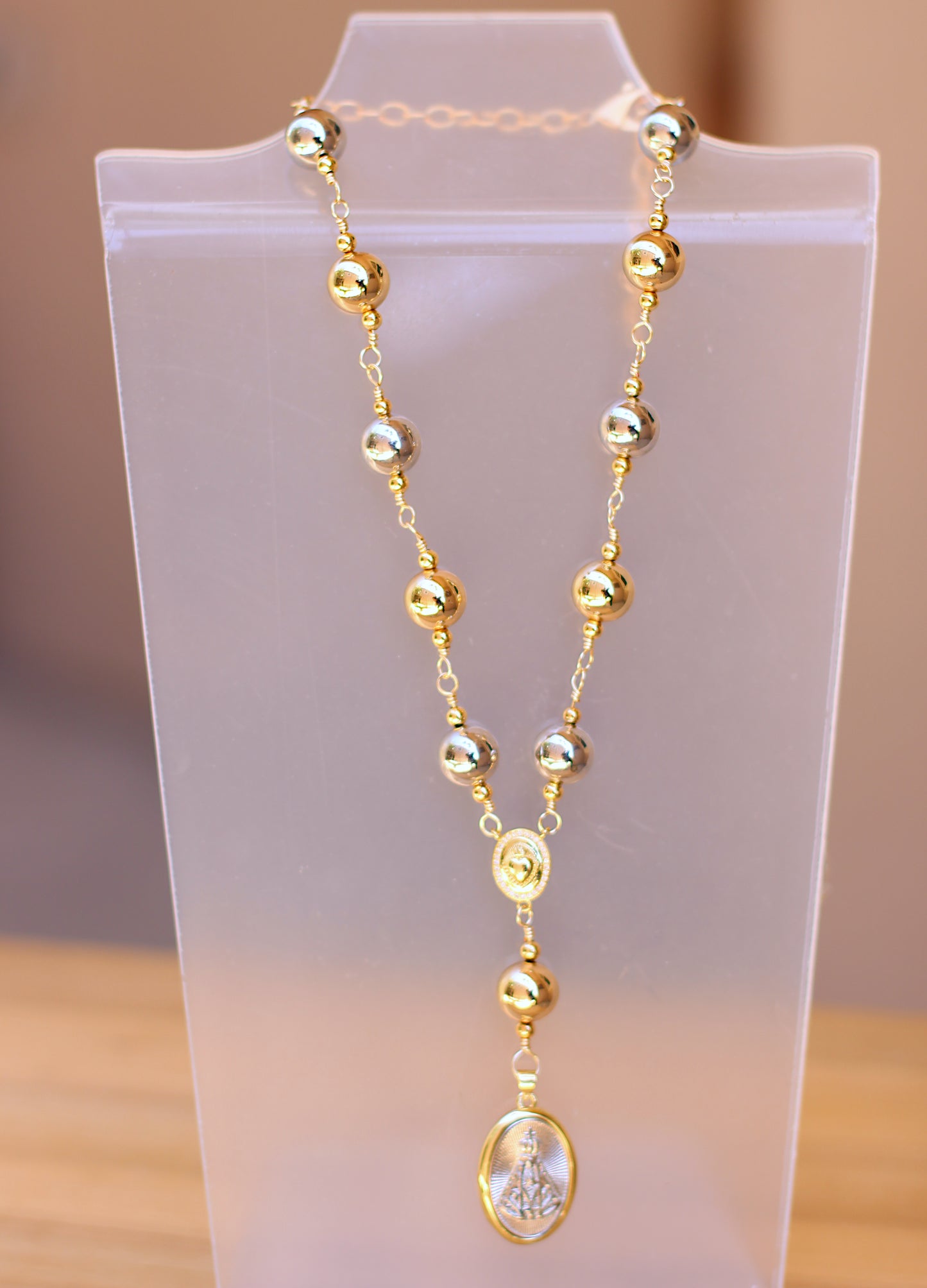Rosary Virgen del Valle Necklace