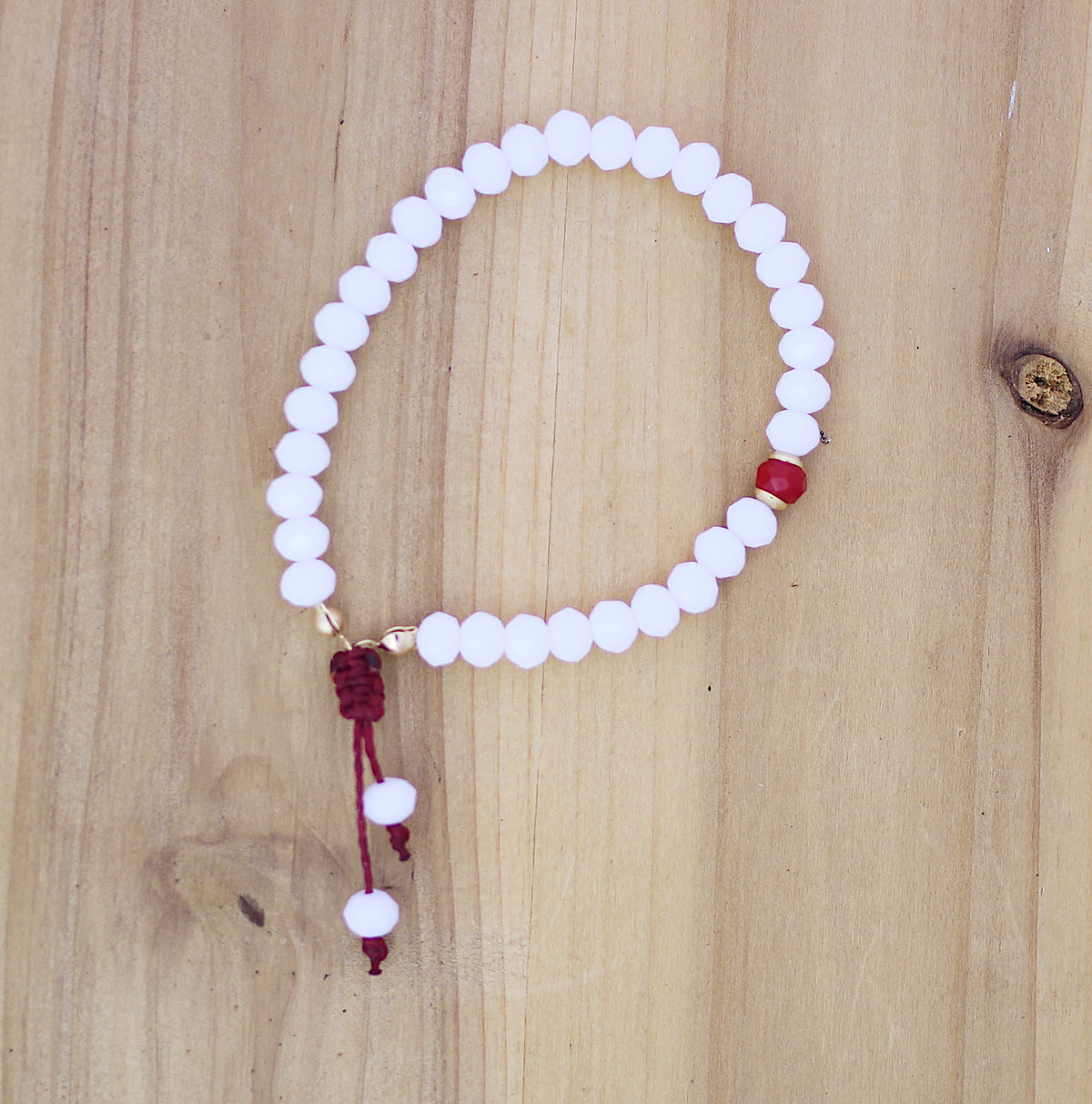 Elastic bracelet white