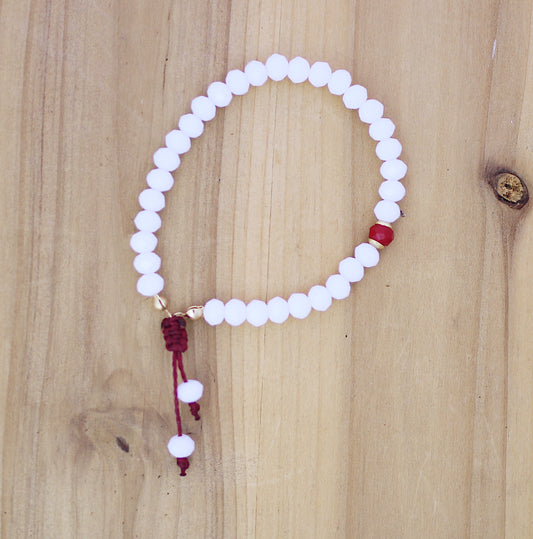 Elastic bracelet white