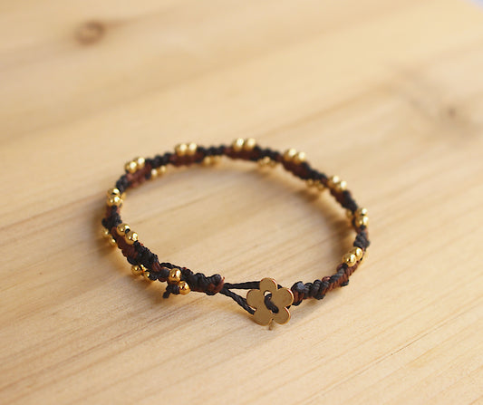 Skinny Bracelet brown and black