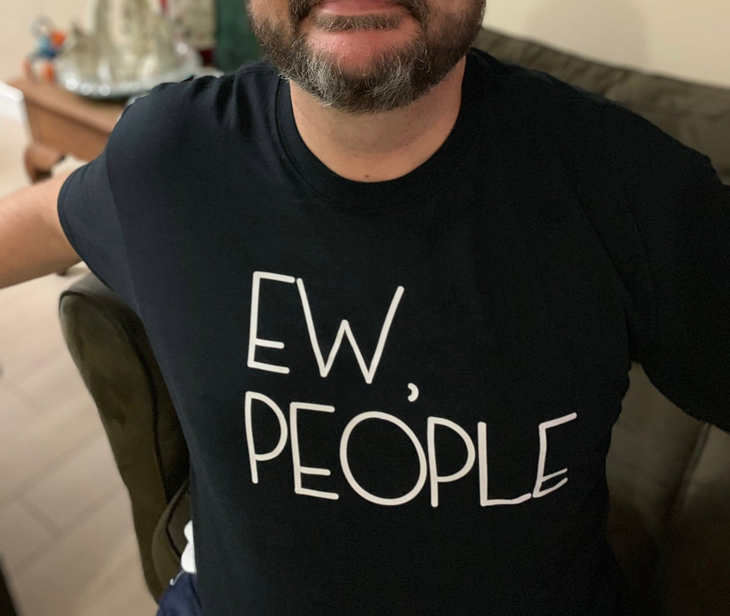 EW people short sleeve t-shirt black