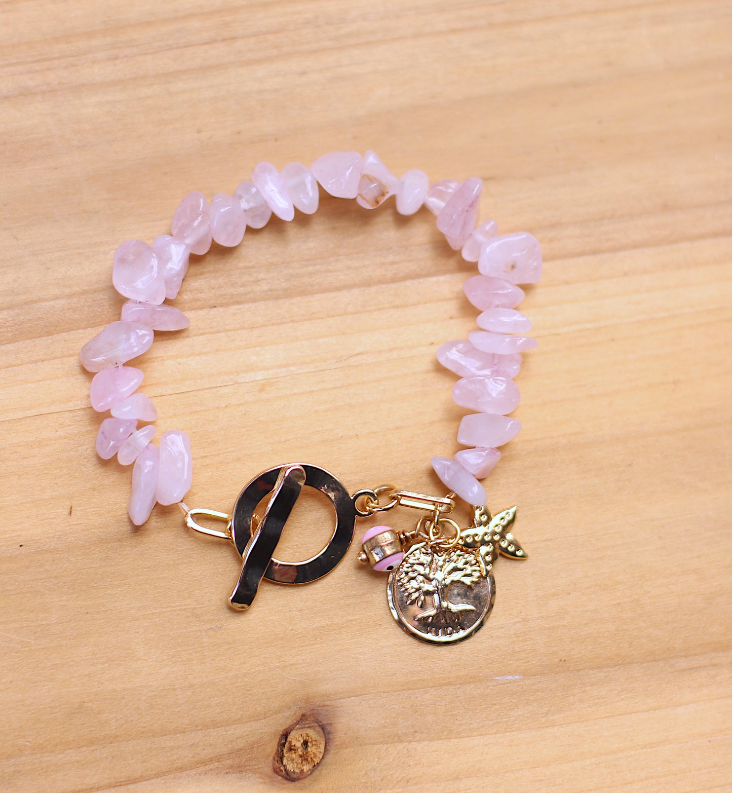 Agate and red Coral Bracelet