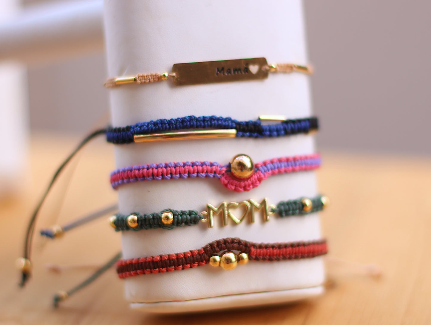 Macramé bracelets various