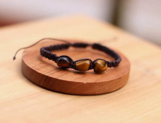 Irregular tiger eye bracelet