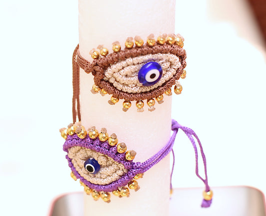 Macramè evil eye