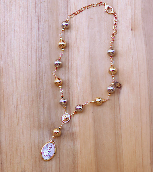Rosary Virgen del Valle Necklace