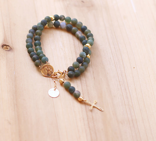 Green Jade Rosary bracelet