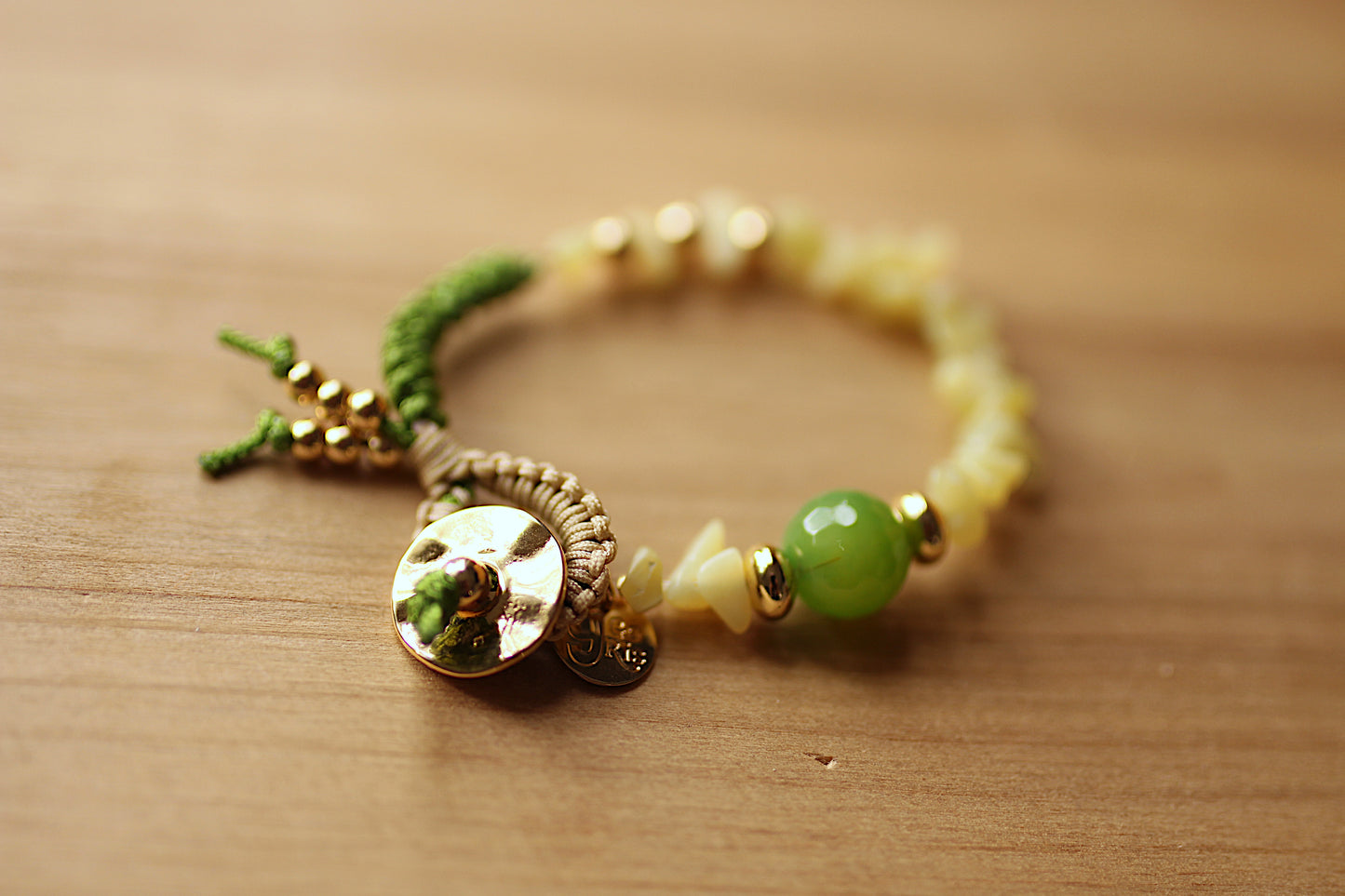 Green trio bracelet